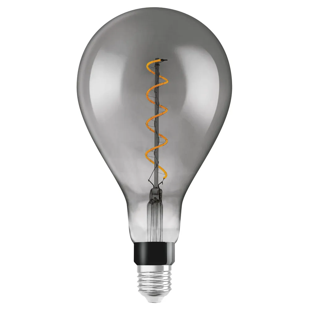 Bec LED decorativ vintage Osram Edison Fil Smoke clasic A160 E27 4 W 140 lm lumina calda 1800K, dimabil