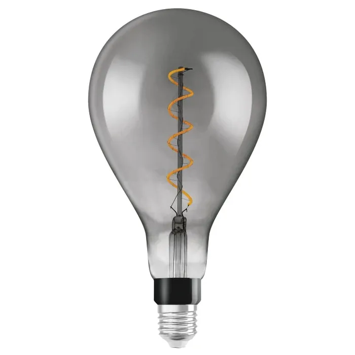 Bec LED decorativ vintage Osram Edison Fil Smoke clasic A160 E27 4 W 140 lm lumina calda 1800K, dimabil