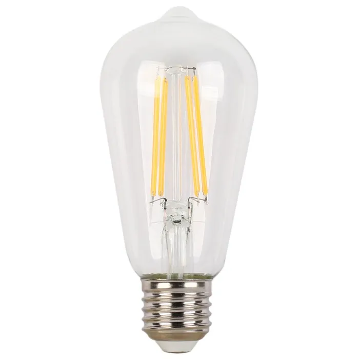 Bec LED filament Hoff clasic ST58 E27 4W 600lm lumina rece 6500 K