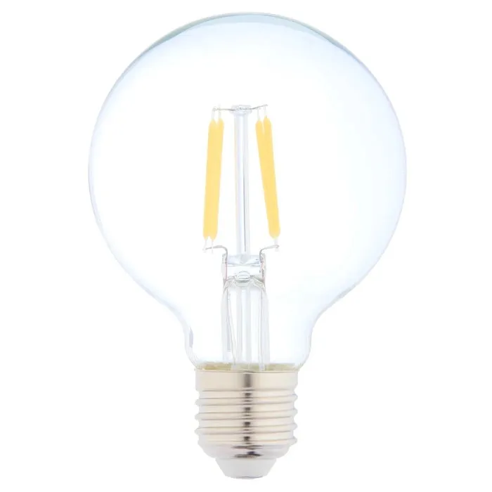 Bec LED filament Hoff glob G80 E27 4 W 510 lm lumina calda 2700 K