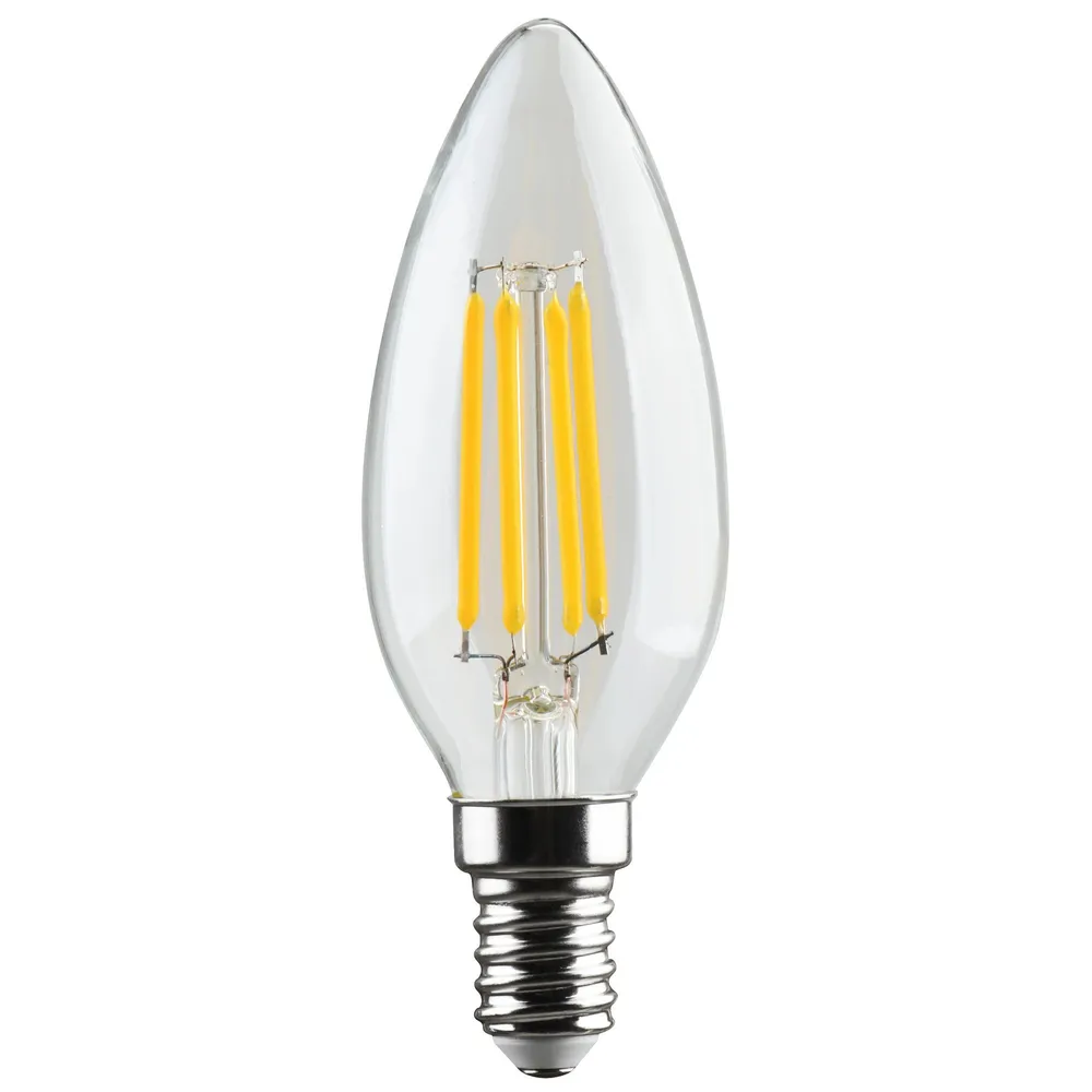 Bec LED filament Hoff lumanare E14 5 W 640 lm lumina rece 6500 K