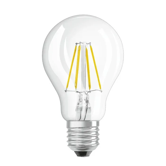 Bec LED filament Osram clasic A E27 4 W 470 lm lumina calda 2700 K - 2 buc