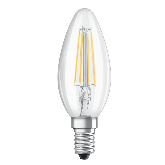 Bec LED filament Osram lumanare B40 E14 3.4 W 470 lm lumina calda