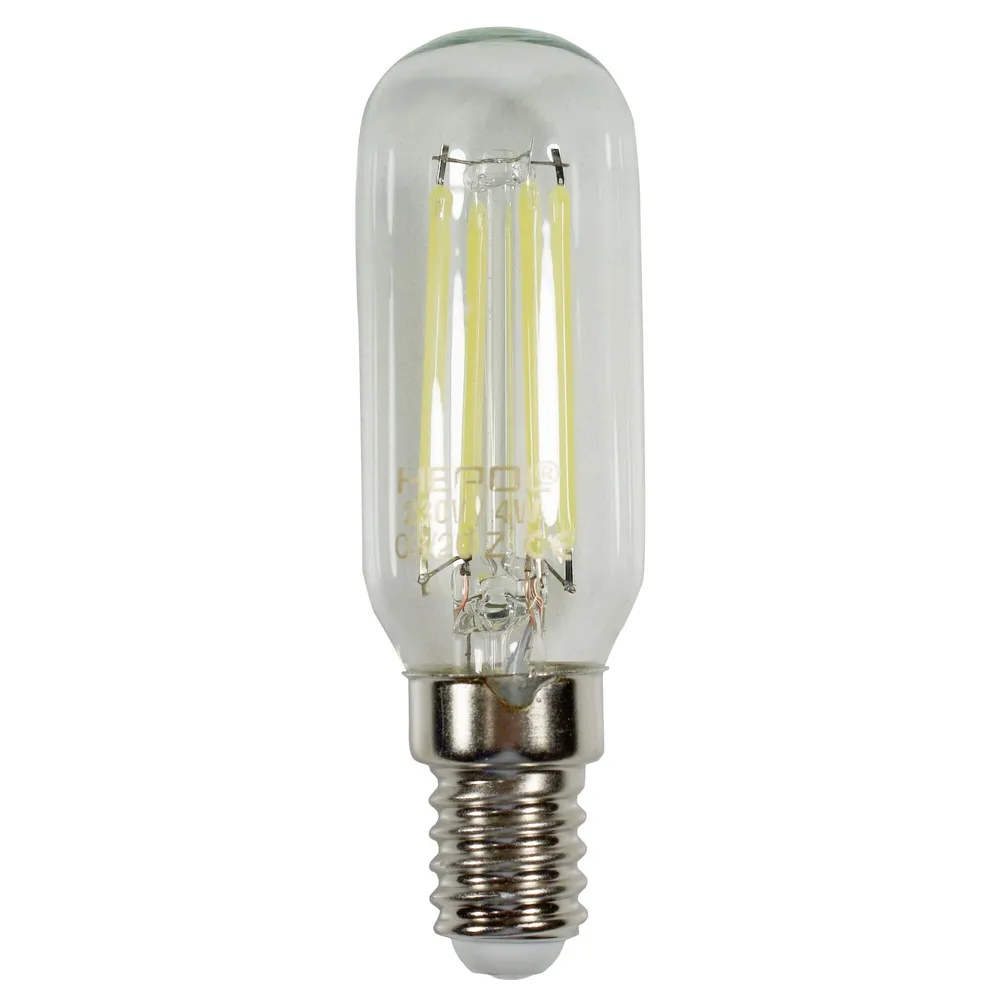 Bec LED filament pentru hota Hepol tubular E14 4 W 400 lm lumina rece 6500 K