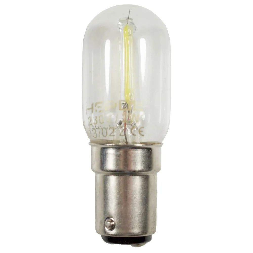 Bec LED filament pentru masina de cusut Hepol tubular B15D 2 W 200 lm lumina rece 6500 K