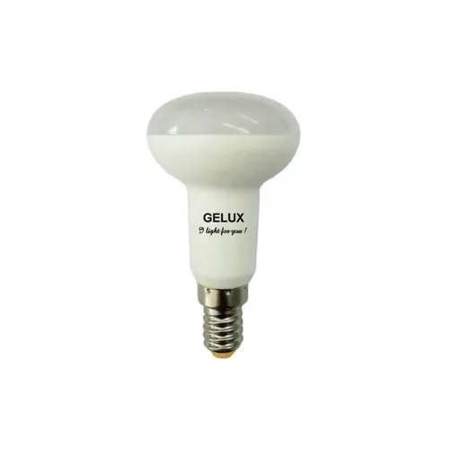 Bec LED Gelux E14 7W 630 lumeni, reflector R50 mat, lumina rece