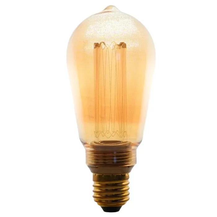 Bec LED Hepol decorativ ST64 Amber E27 3.5 W 120 lm lumina calda 1800K, dimabil