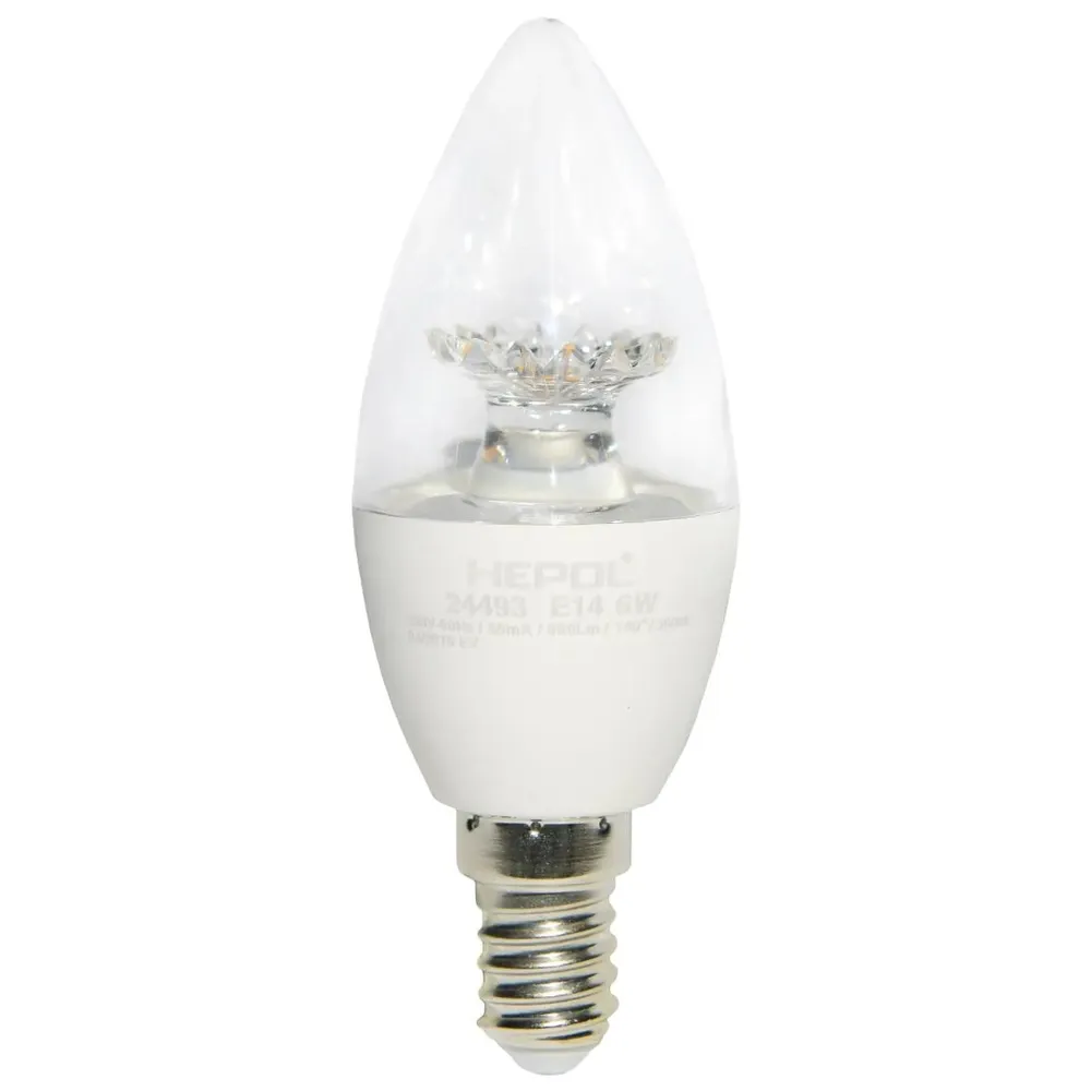 Bec LED Hepol lumanare E14 6 W 500 lm lumina calda 3000 K