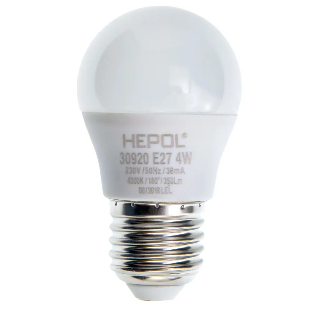 Bec LED Hepol mini E27 4 W 400 lm lumina neutra 4000 K
