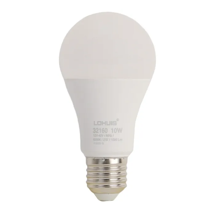 Bec LED Lohuis clasic A60 E27 10W 1000lm lumina rece 6500 K, 12V - 42V