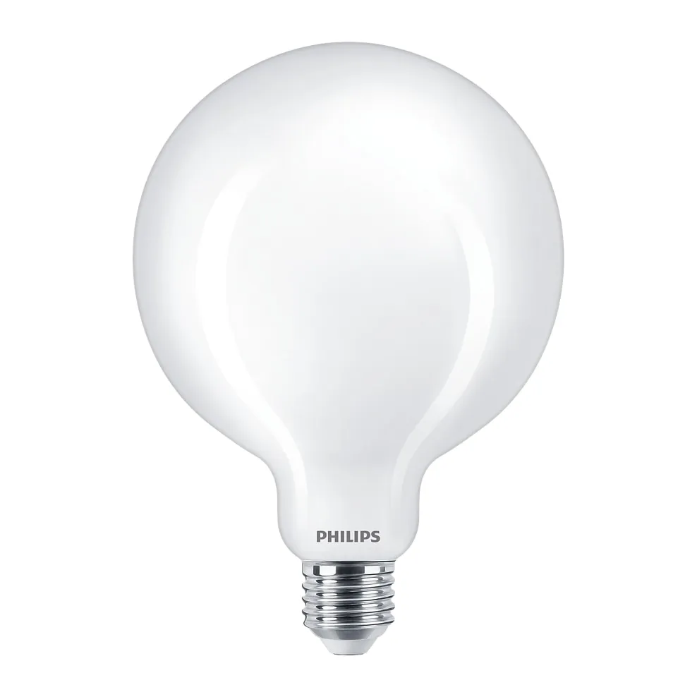 Bec LED Philips E27 13W 2000 lumeni, glob mat G120, lumina calda