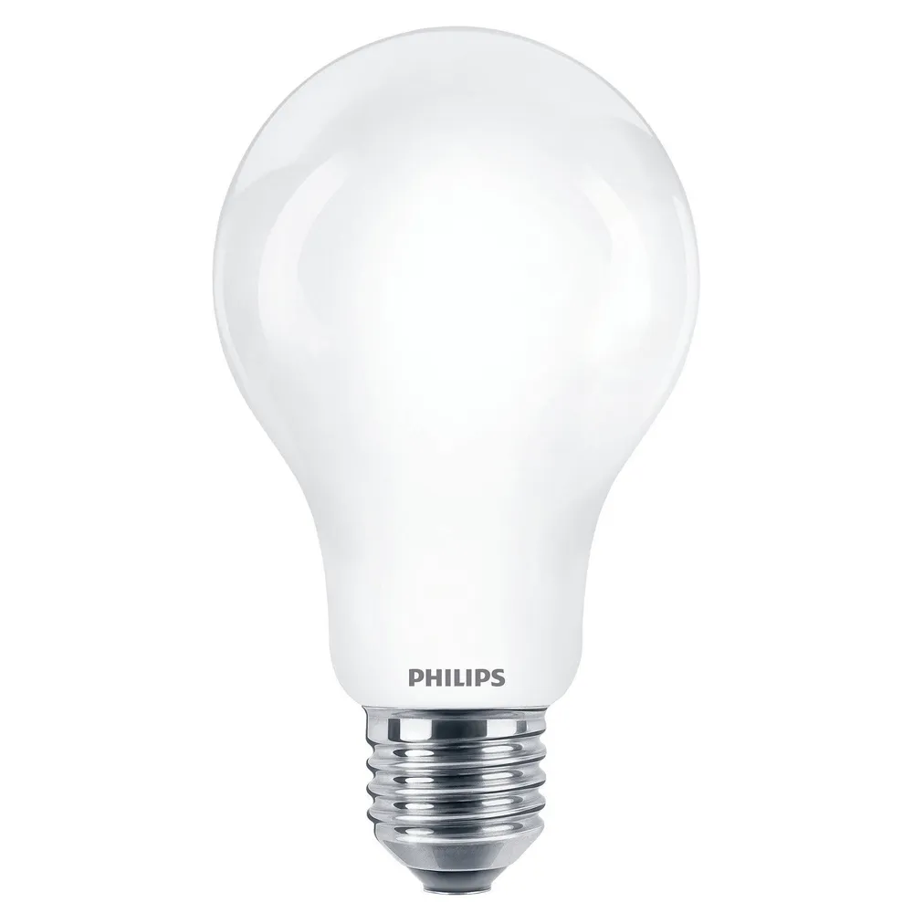 Bec LED Philips E27 17, 5W 2452 lumeni, glob mat A67, lumina calda