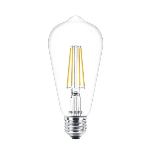 Bec LED Philips E27 7W 806 lumeni, glob para ST64, lumina calda