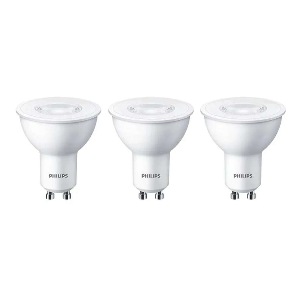 Bec LED Philips spot GU10 4.7 W 380 lm lumina calda 2700 K - 3 buc
