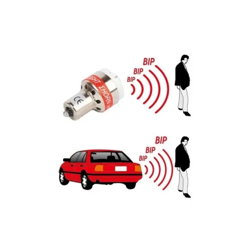 Bec LED sirena mers inapoi BA15s 24V 1W TV tip vechi sunet BEEP-BEEP — imaginea 4