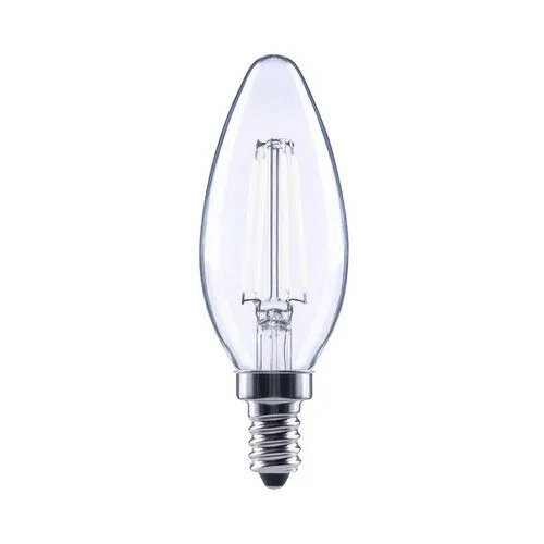 Bec LED variabil Flair E14 4W 470 lumeni, glob clar lumanare, lumina neutra