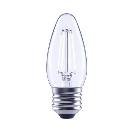 Bec LED variabil Flair E27 4W 470 lumeni, glob clar lumanare, lumina neutra