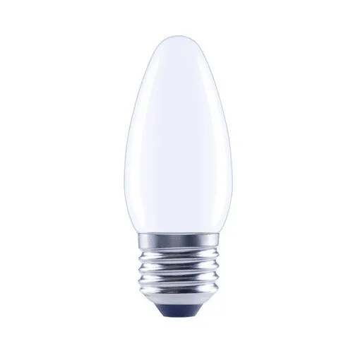 Bec LED variabil Flair E27 4W 470 lumeni, glob mat lumanare, lumina calda