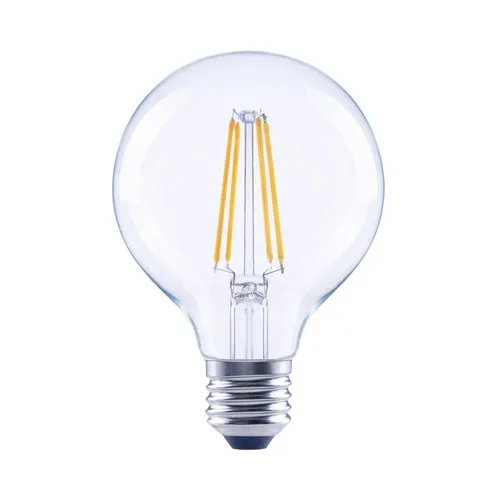 Bec LED variabil Flair E27 7W 806 lumeni, glob clar G80, lumina calda