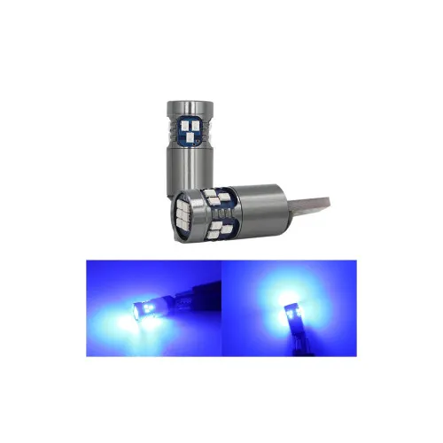 Bec T10 18SMD 2016 12V Canbus 400 lumen Lumina albastra — imaginea 2