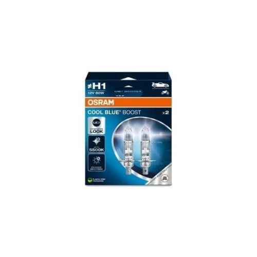 Becuri auto halogen Osram H1 Cool Blue Intense 12V 55W 5500K set 2 bucati — imaginea 2