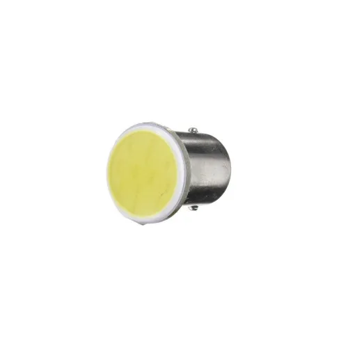 Becuri cireasa LED 3W COB BAU15S TN tip nou asimetric lumina galbena 12V omologare E8 set 2 bucati