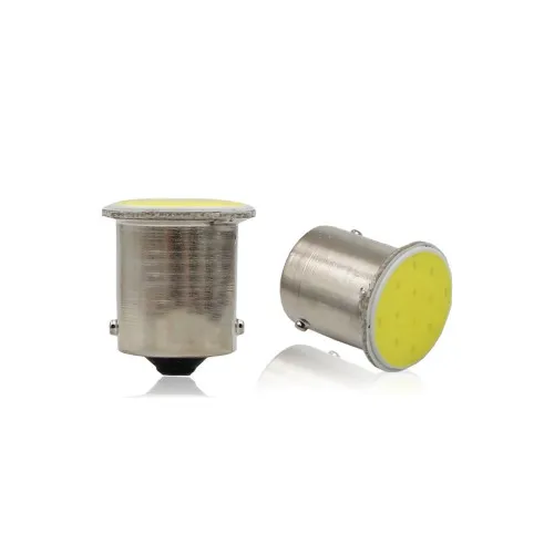 Becuri cireasa LED o faza 3W COB BA15S TV tip vechi simetric lumina alba 12V set 2 bucati — imaginea 2