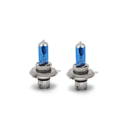 Becuri halogen auto ART H4 P43t 12V 60/55W 2 faze Diamond Vision imitatie xenon albastre set 2 bucati