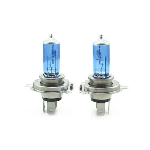 Becuri halogen auto ART H4 P43t Diamond Vision 12V 60/55W imitatie xenon albastre set 2 bucati