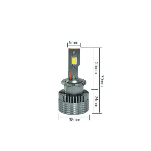Becuri LED Canbus D2S 12V-24V 45W 6000K alb rece racire activa set — imaginea 4