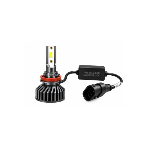 Becuri LED Canbus H11 12V 28W 9600 lm 6000K alb rece IP65 set 2 bucati — imaginea 2