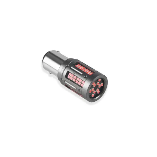 Becuri LED Canbus P21/5W 1157 BAZ15d TN tip nou 2 faze 84 SMD 12V-24V 25W 1000 lm rosu set 2 bucati — imaginea 3