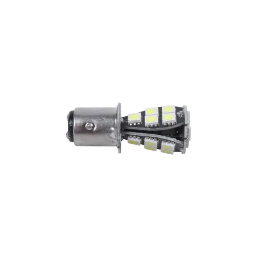 Becuri LED Canbus P21/5W BAY15d 18 LED SMD 5730 24V 6000K alb 2 faze set 2 bucati — imaginea 4