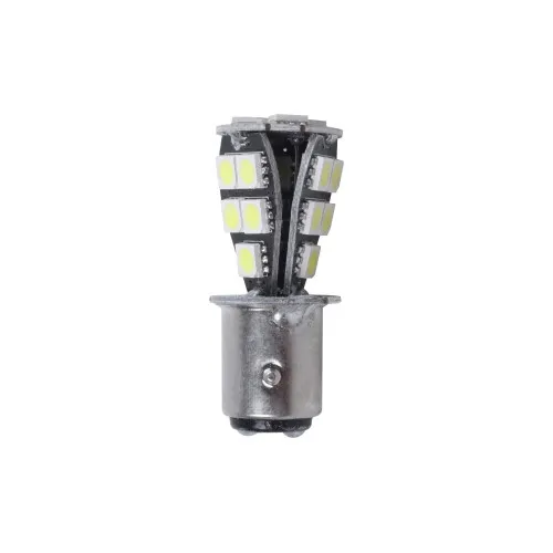 Becuri LED Canbus P21/5W BAY15d 18 LED SMD 5730 24V 6000K alb 2 faze set 2 bucati