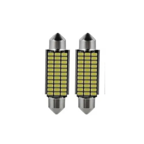 Becuri LED Canbus Sofit 39mm 12V 30 SMD 3014 lumina alba set 2 bucati
