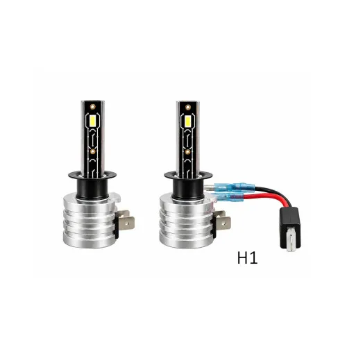 Becuri LED H1 H3 H7 H8 H11 HB3 HB4 12V 3600 lm 6000K dimensiune apropiata de becul standard set 2 bucati — imaginea 3