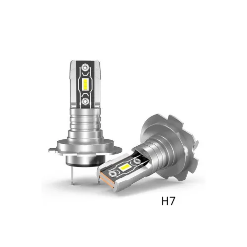 Becuri LED H1 H3 H7 H8 H11 HB3 HB4 12V 3600 lm 6000K dimensiune apropiata de becul standard set 2 bucati