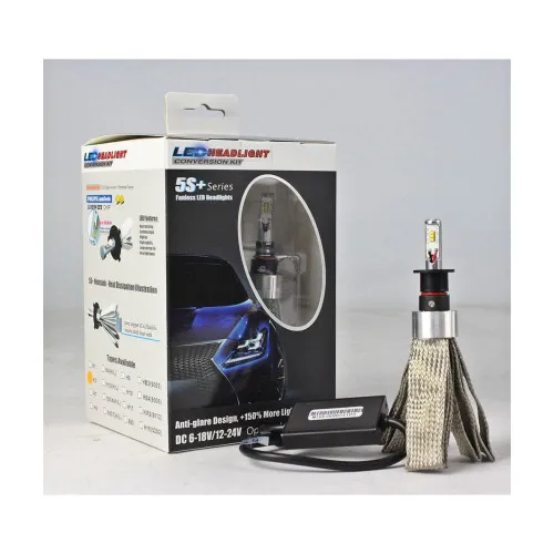 Becuri LED HB4 9006 5S+ Canbus Lumileds LUXEON ZES 25W 3500 lumeni 6000K 12V-24V set 2 bucati + HB4/9006