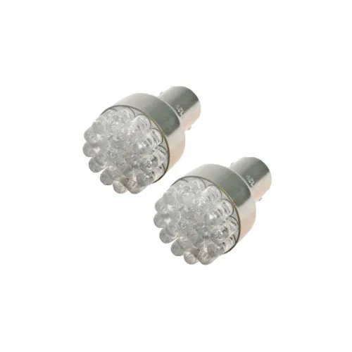 Becuri LED P21W BA15S 12 LED 12V lumina galbena o faza set 2 bucati — imaginea 2