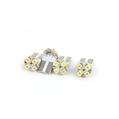 Becuri LED pozitie T10 W5W 4 SMD 12V lumina alba set 2 bucati — imaginea 2