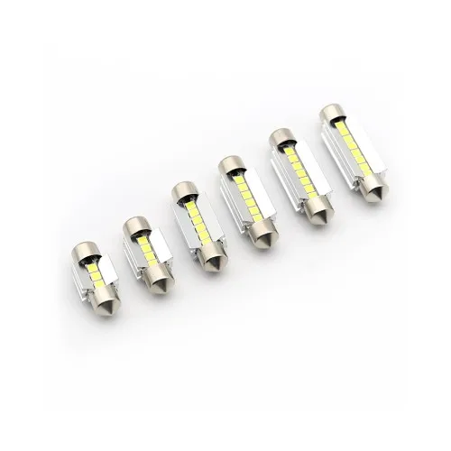 Becuri LED sofit Canbus Premium 6 SMD 3030 11x36 mm 12V 10W 400 lm alb set 2 bucati