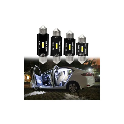 Becuri LED sofit Canbus SMD 1860 31 mm 12V 5W 300 lm 6000K alb set — imaginea 4