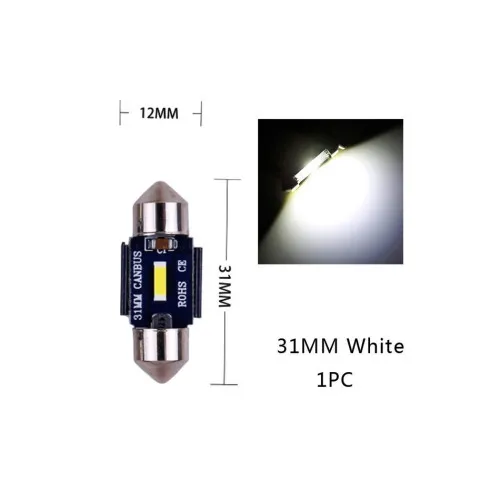 Becuri LED sofit Canbus SMD 1860 31 mm 12V 5W 300 lm 6000K alb set — imaginea 2