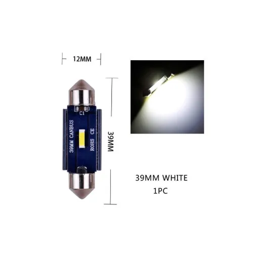 Becuri LED sofit Canbus SMD 1860 36 mm 12V 5W 300 lm 6000K alb set — imaginea 2