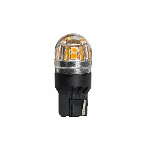 Becuri LED T20 7440 W21W Canbus 15 SMD 2835 320 lumeni 12V lumina galbena nonpolar set 2 bucati — imaginea 2