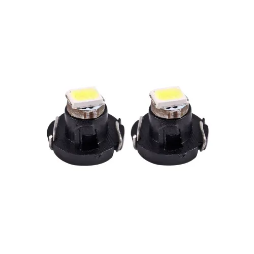 Becuri LED T3 1 SMD 3528 8 lumeni 12V lumina albastra sau rosie set 2 bucati