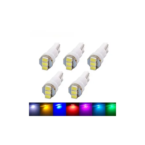 Becuri LED T5 3 SMD 12V lumina alba, rosie sau albastra set 2 bucati — imaginea 2