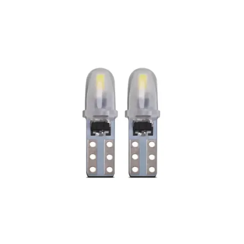 Becuri LED T5 Canbus 2 SMD 3014 40 lumeni 24V nonpolar alb, albastru sau rosu set 2 bucati / JSUN35 / JSUN36