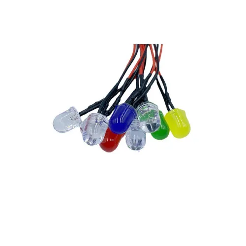 Becuri LED T5 cu fire 12V diverse culori set 10 bucati — imaginea 3