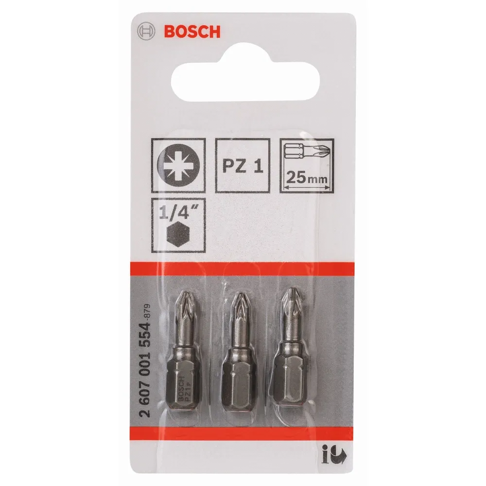 Biti PZ1 XH Bosch, otel, 25 mm (set 3 buc)